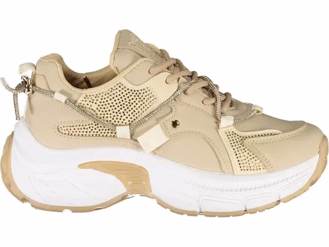 Laura Biagiotti Beige Polyester Women Sneaker