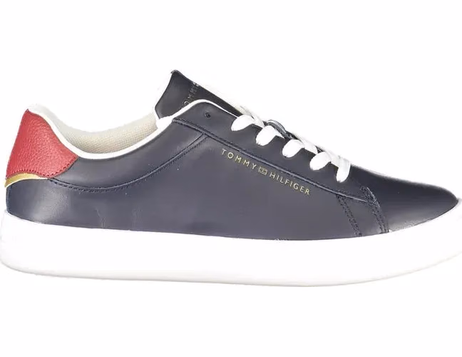 Tommy Hilfiger Blue Polyurethane Women Sneaker