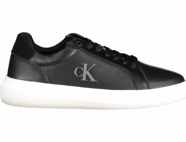 Calvin Klein Black Polyurethane Men Sneaker