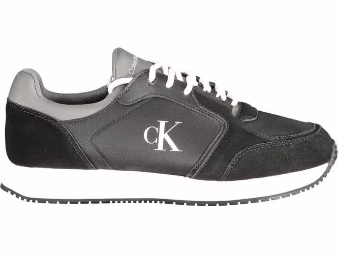 Calvin Klein Black Polyurethane Men Sneaker