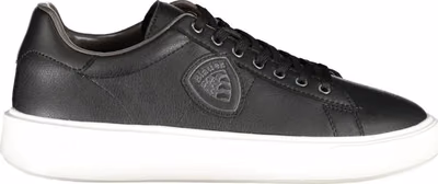 Black Polyurethane Men's Sneaker