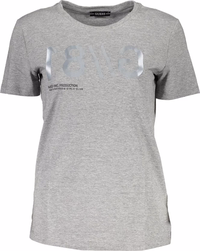 Guess Jeans Gray Cotton Women T-Shirt