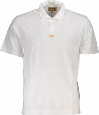 White Cotton Men's Polo Shirt
