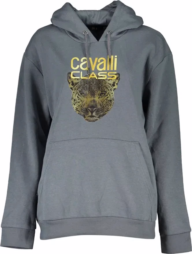 Cavalli Class Grigio Polyester Women Sweatshirt