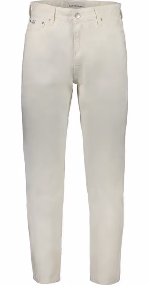Calvin Klein White Cotton Men Jeans
