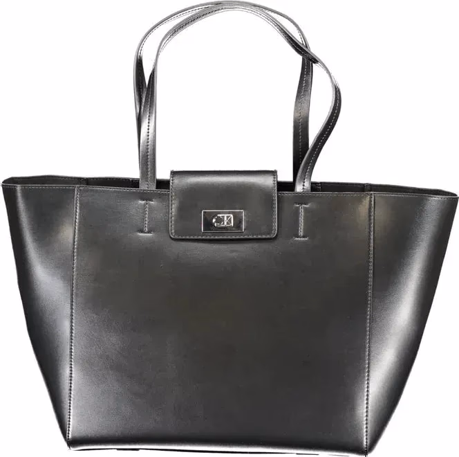 Calvin Klein Black Recycled Polyester Women Handbag