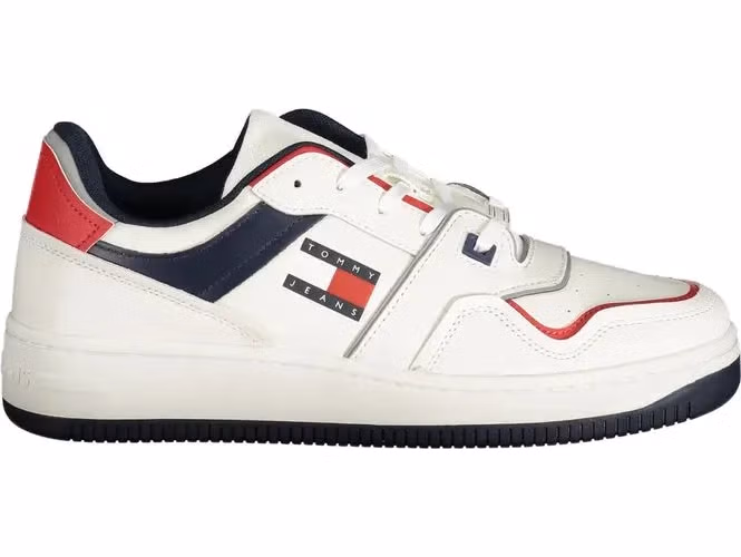 Tommy Hilfiger Bianco Polyurethane Men Sneaker