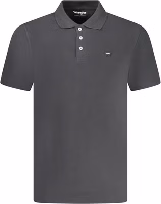 Black Cotton Men Polo Shirt