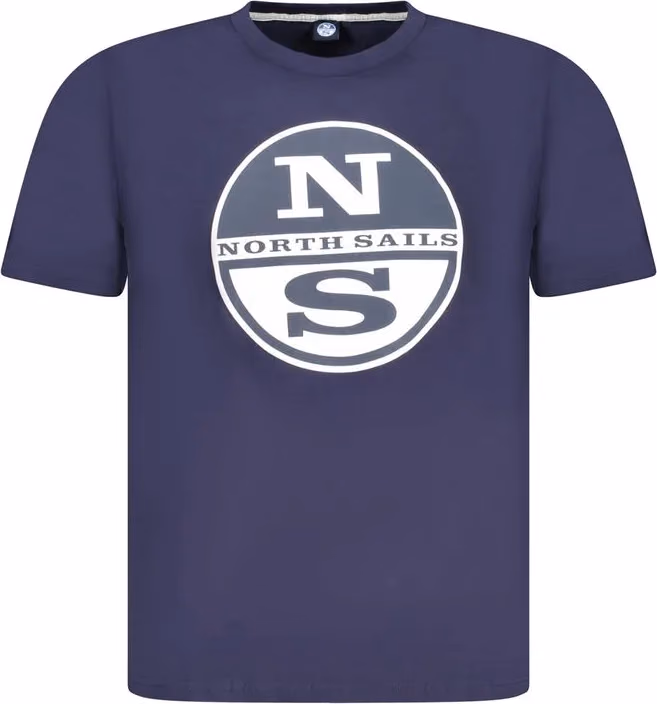 North Sails Blu Cotton Men T-Shirt