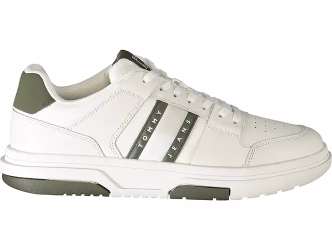 Tommy Hilfiger White Polyethylene Men Sneaker