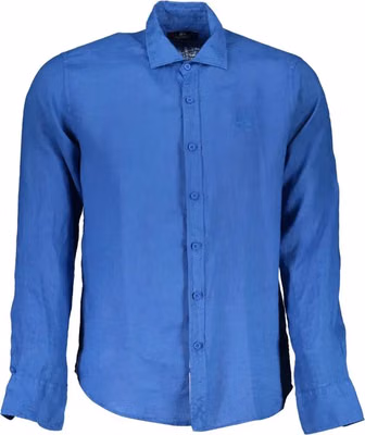 Blu Linen Men Shirt