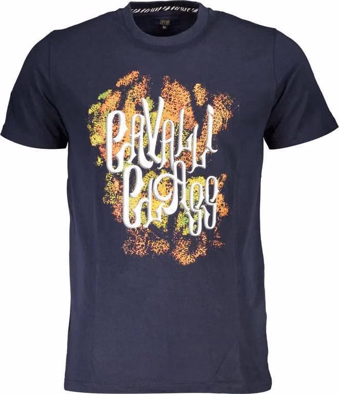 Cavalli Class Blue Cotton Men's T-Shirt