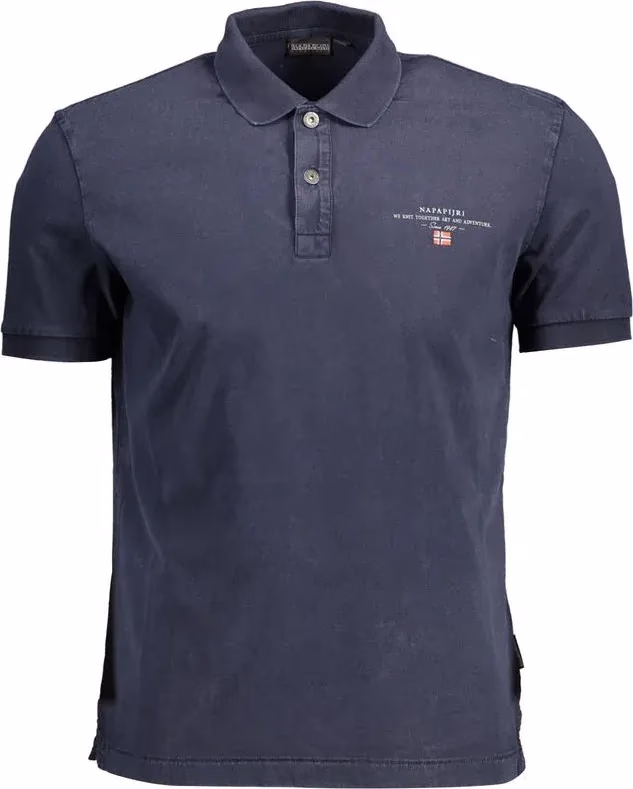 Napapijri Blu Cotton Men Polo