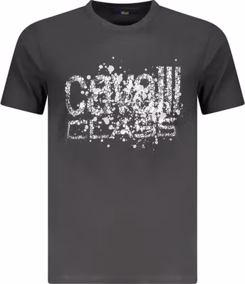Black Cotton Men T-Shirt