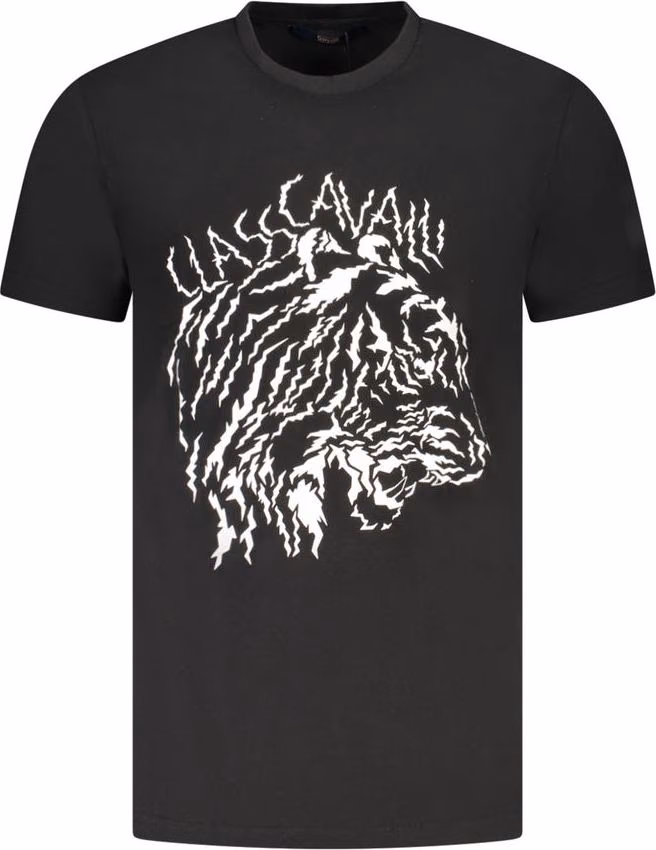 Cavalli Class White Cotton Men T-Shirt