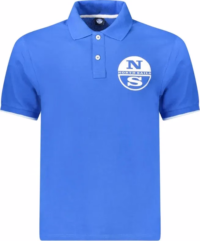 North Sails Blue Cotton Men Polo