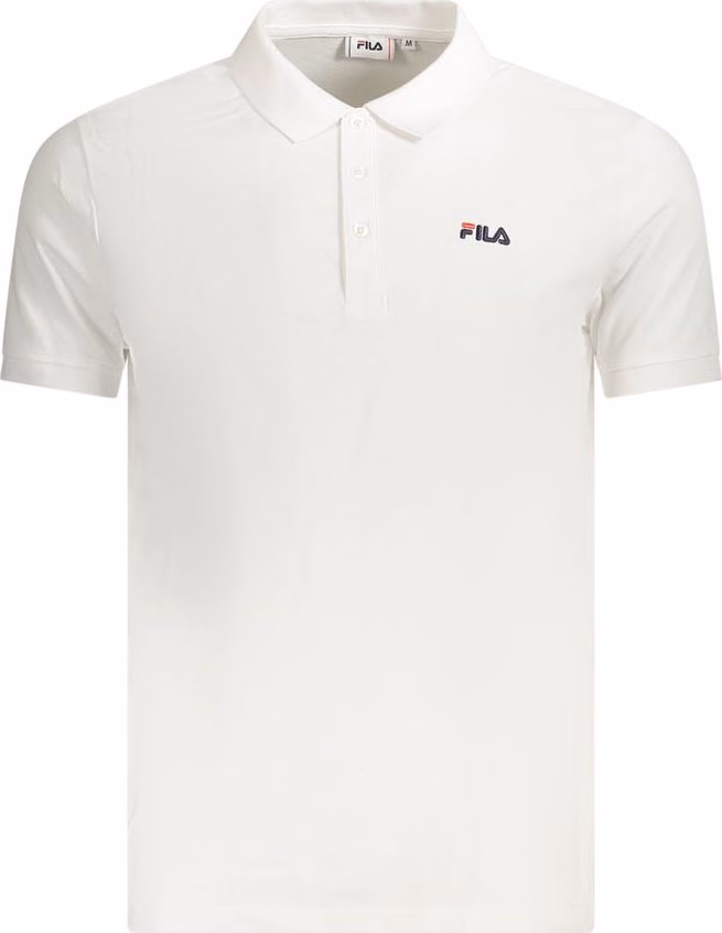 Fila White Cotton Men Polo Shirt