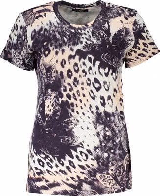 Pink Cotton Women T-Shirt