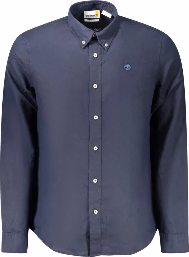 Timberland Blue Linen Men Shirt