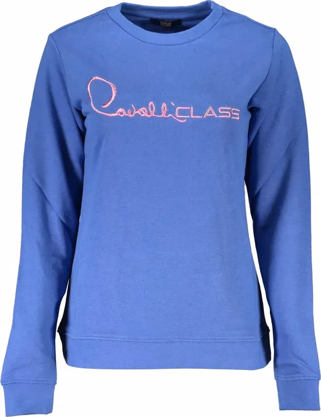 Cavalli Class Blue Cotton Women's Sweatshirt