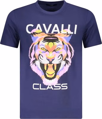 Blu Cotton Men T-Shirt