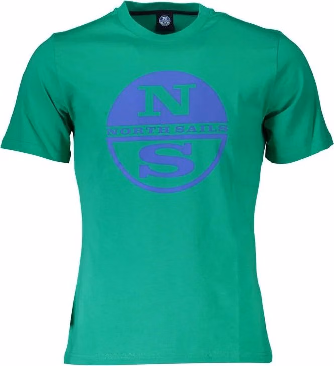 North Sails Green Cotton Men T-Shirt