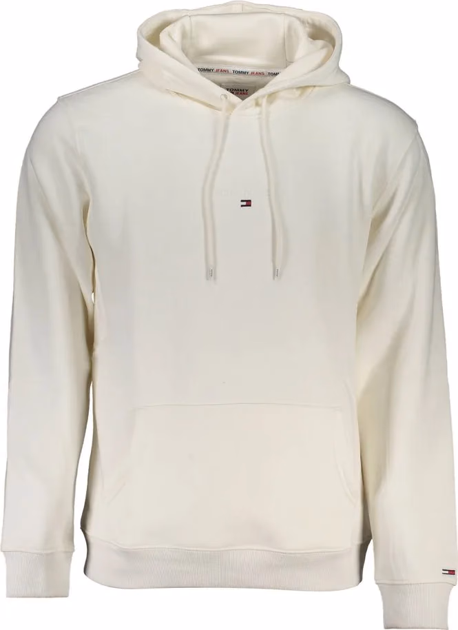 Tommy Hilfiger White Cotton Men Sweater