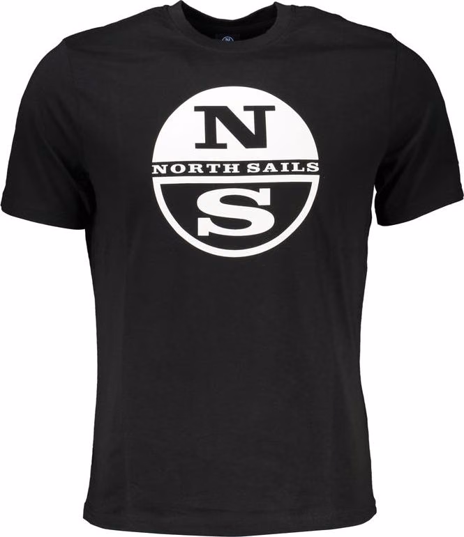 North Sails Black Cotton Men's T-Shirt