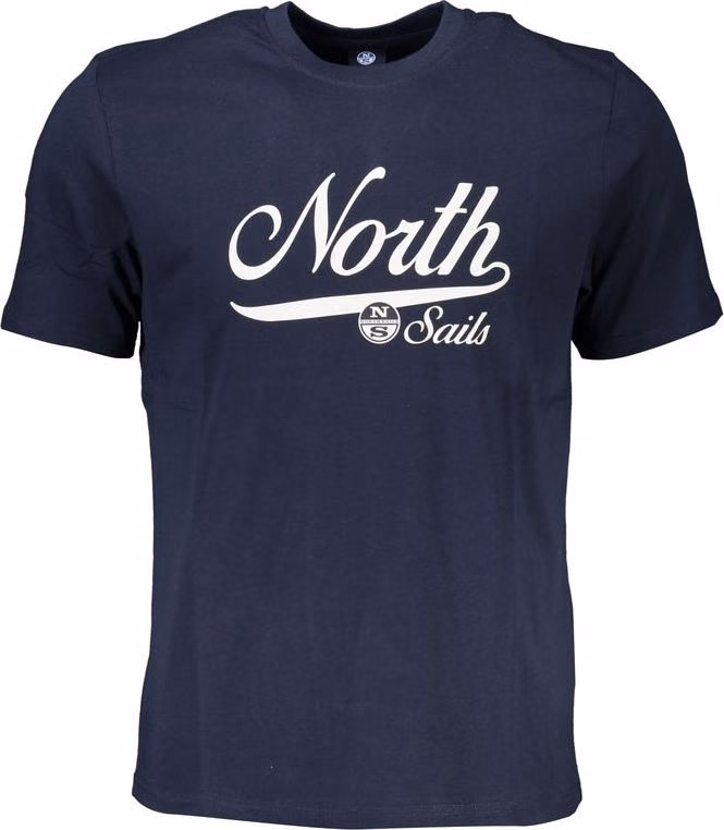 North Sails Blue Cotton Men T-Shirt
