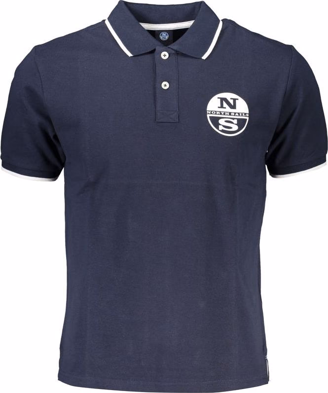 North Sails Blue Cotton Men Polo