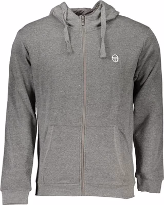 Grigio Cotton Men's Hooded Sweatshirt