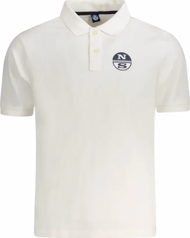 North Sails White Cotton Men Polo Shirt
