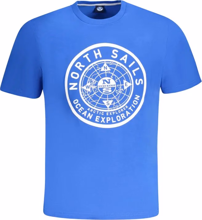 North Sails Blue Cotton Men's T-Shirt