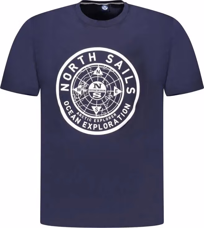 North Sails Blue Cotton Men's T-Shirt