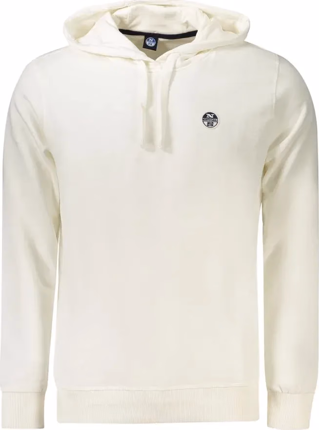 North Sails White Cotton Men's Hooded Sweatshirt
