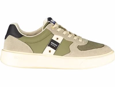 Green Leather Men Sneaker