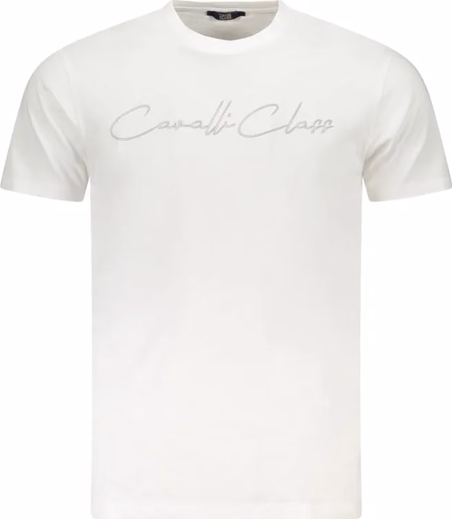 Cavalli Class White Cotton Mens TShirt