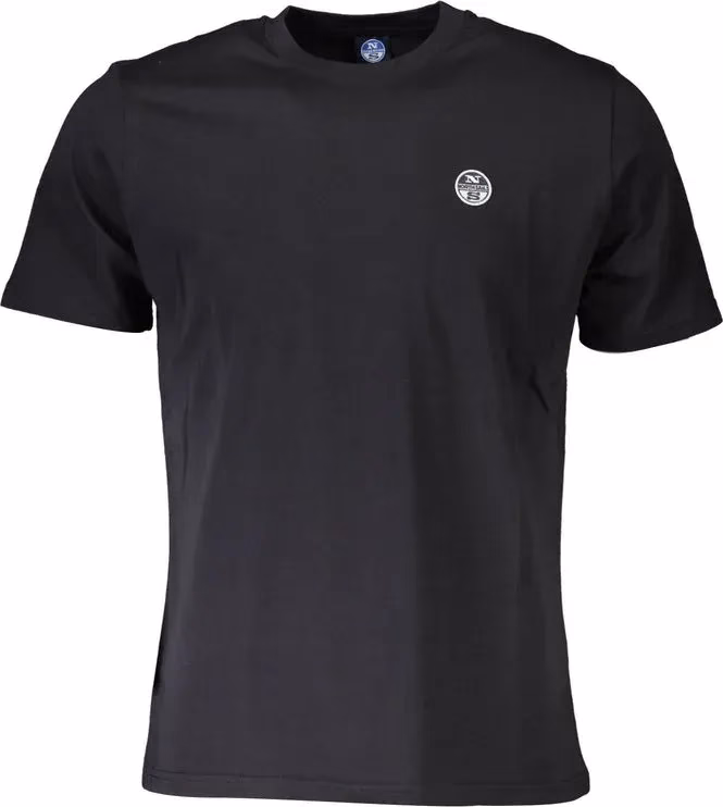 North Sails Black Cotton Men T-Shirt