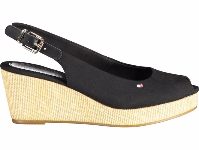 Tommy Hilfiger Black Polyester Women Sandal