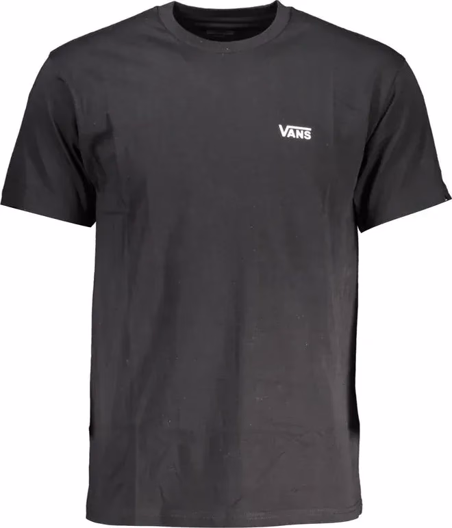 Vans Nero Cotton Men T-Shirt