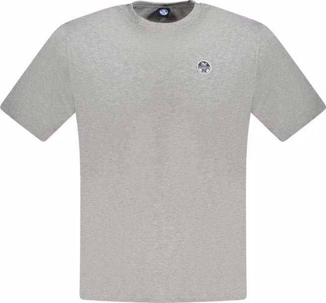 North Sails Grigio Cotton Men T-Shirt
