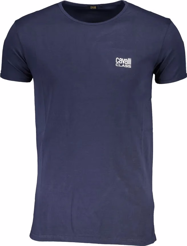 Cavalli Class Blue Cotton Men's T-Shirt