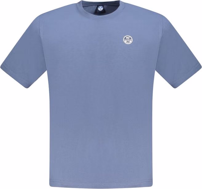 North Sails Blue Cotton Men T-Shirt