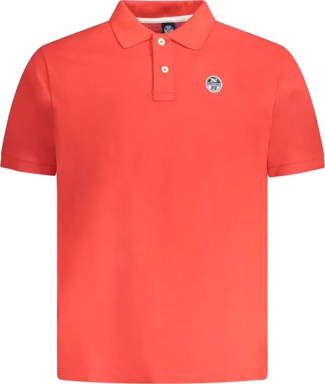 North Sails Red Cotton Men Polo