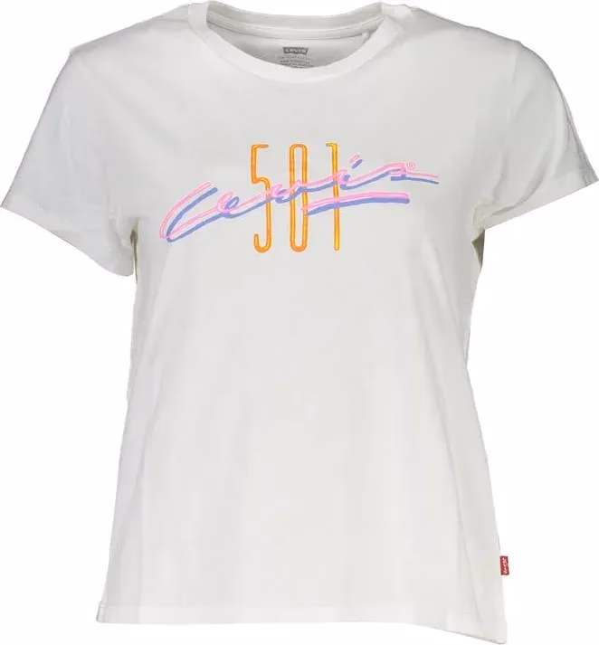 Levi's White Cotton Women's T-Shirt