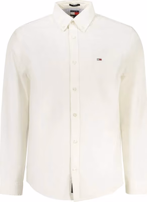 White Cotton Men Shirt