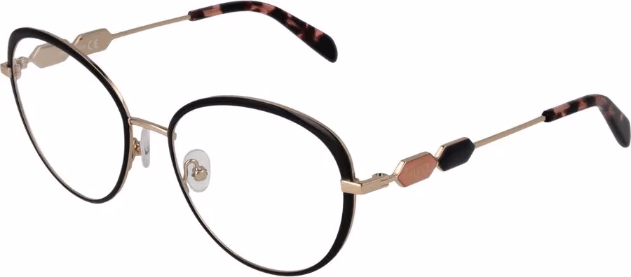 Emilio Pucci Black Metal Glasses (Frames)