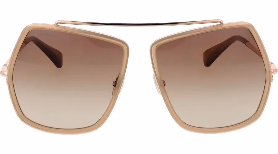 Max Mara Beige Metal Sunglasses