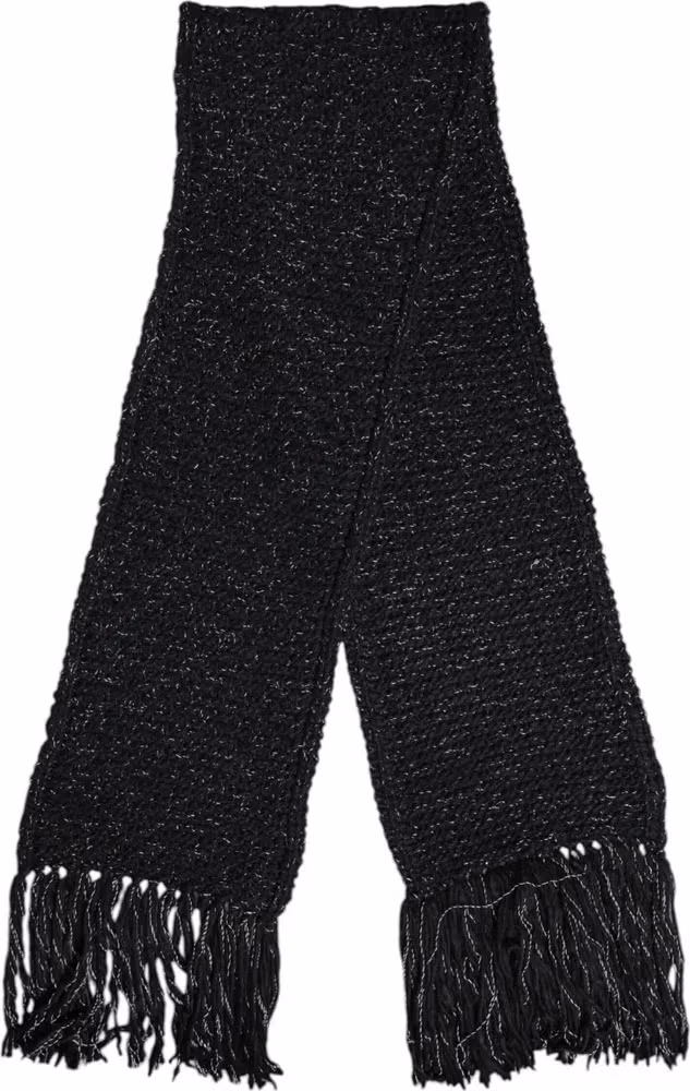 Dolce & Gabbana Black Cashmere Neck Warmer Wrap Shawl Scarf