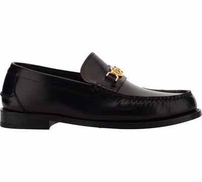 Black Calf Leather Bos Taurus Slip-On Loafers